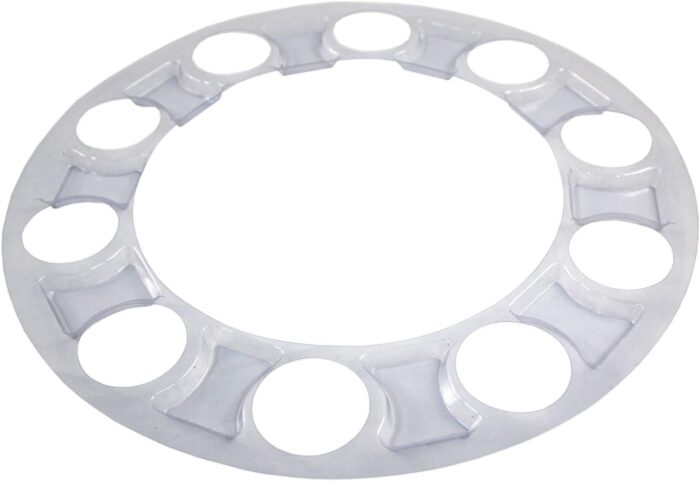 Chrome Wheel Axle Cover, Flange Nut Covers and Removable Center Cap - Image 3