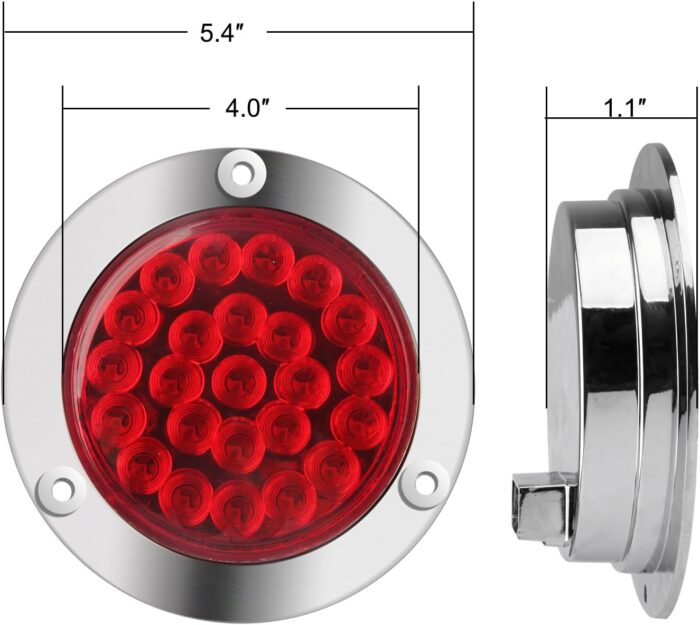 6 pcs 4 Inch Round LED Tail Lights Kit - Image 4